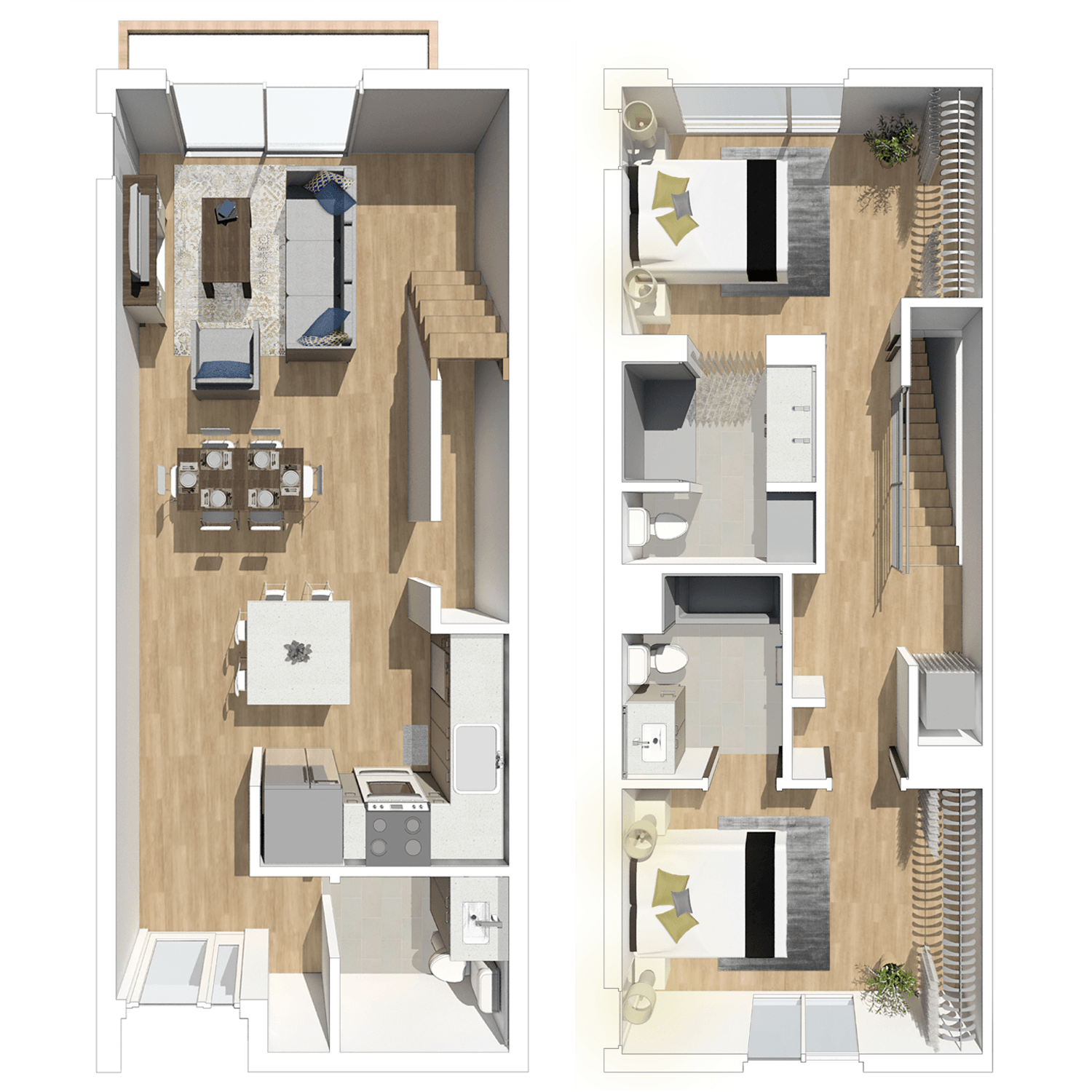 Crystal Flats Town Home Floor Plan